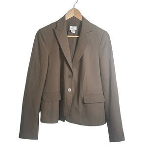 Mimi Maternity Two Button Blazer Size Small Made in USA Career Office Workwear